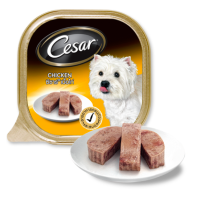 Cesar อาหารสุนัข รสเนื้อไก่ 100G x 24 ชิ้น