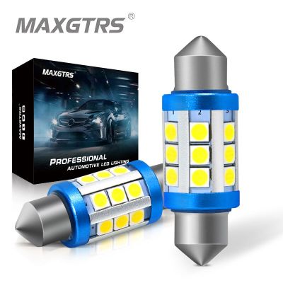 【CW】2x C5W LED Bulb CANBUS 12V Festoon 31mm 36mm 41mm C10W Car Interior Light License Plate Reading Lamp 3030 SMD 6000K White 12V