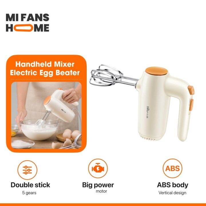 Xiaomi Bear Handheld Electric Egg Beater Blender Hand Mixer 5 Speed