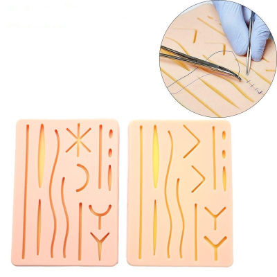 Skin Suture Training Kit Surgical Suture Silicone Training Pad Incision Suture Practice Suture Teaching Mold