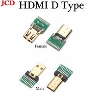 Jcd ชุบทอง19P Micro Hdmi-Compatible ชนิดปลั๊กตัวผู้/Micro Type ขั้วต่อปลั๊กตัวเมียกับบอร์ด Pcb ชาย/หญิง