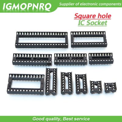 200PCS IC Sockets DIP6 DIP8 DIP14 DIP16 DIP18 DIP20 DIP24 DIP28 DIP40 pins Connector DIP Socket 8 14 16 18 20 24 28 40 pin DIP 8