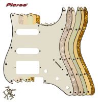 Pickguard กีตาร์ Pleroo-สำหรับเรา11รูสกรู Strat กับสะพาน Floyd Rose Tremolo PAF Humbucker Single HSS รอยขีดข่วนแผ้น