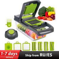 Multifunctional Vegetable Cutter Fruit Slicer Grater Shredders Drain Basket Slicers 8 In 1 Gadgets Kitchen Accessories