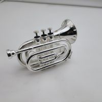 Professional Bach TR6500 Bb Pocket Trumpet Sliver Plated Musical instrument With Case Accessories Free Shipping