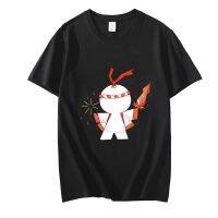 Onmyoji Paper Man T Shirts Female/Male Fireworks HAPPY TIME Tshirts 100% Cotton High Quality T shirts Simple Sikizin Casual Tops| |   - AliExpress