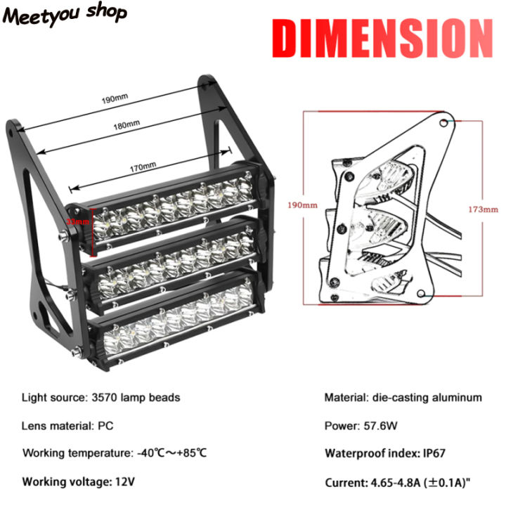 ไฟหน้า-ip67กันน้ำตะเกียบหน้าไฟหน้ารถมอเตอร์ไซค์แบบ-led-รถจักรยานยนต์12v-ใช้ได้กับรถมอเตอร์ไซค์-grom-msx125-2013-2016