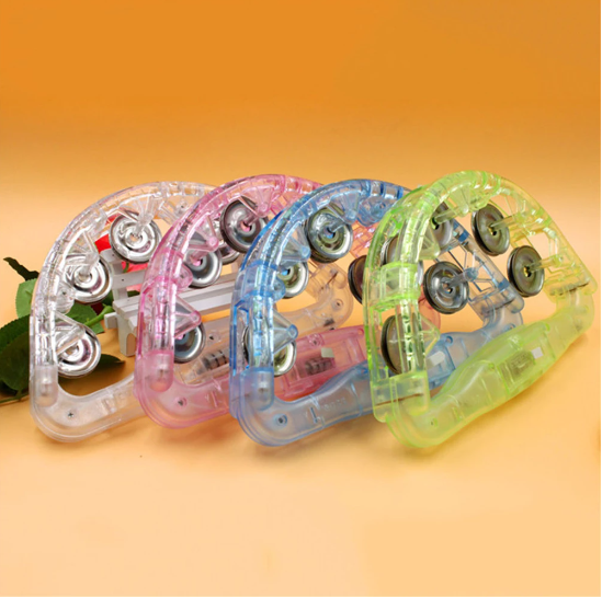 Tambourine Half Moon With Light in 3 Different Mode One Piece Only