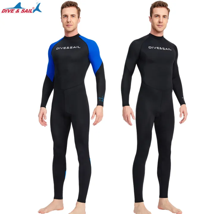 Lycra Wetsuit Men Surfing Rash Guards Snorkeling Suit Long Sleeve Back ...