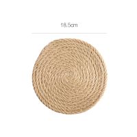 Home Hand- Round Heat Insulation Pad Kitchen Pot Mat Household Anti-Scalding Placemat Tea Coaster [Ready Stock]