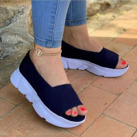 Women Sandals 2022 Heels Sandal Peep Toe Woman Platform Sandals Summer Soft Wedges Shoes Female Casual Footwear Zapatillas Mujer