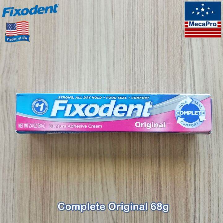 Fixodent® Denture Adhesive Cream Complete, Original 68 or 21g ฟิกโซเดนท