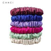 [HOT] 100% ไหมหม่อน Scrunchies Elastic Hair Bands สีทึบเครื่องประดับผมสำหรับยางรัดผมสายโทรศัพท์ของขวัญที่สวยงาม22Momme