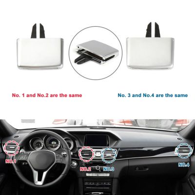 [HOT XIJXEXJWOEHJJ 516] A/c Air Vent Outlet Tab Clip รถด้านหน้า Air Conditioner Vent ชุดซ่อมสำหรับ Mercedes Benz E Class W212 E260 W207เงิน