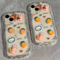 เคสสำหรับ Realme 10 5S 5 5i 9i C17 7i C11 C25 C55 C21Y C30 C30S C33 C31 C1 C25S C21 C3i 6i C20 Narzo 20 10 C3 C12 C2เคส50A 50i Prime 3D กระต่ายแครอท