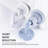 Silicone Suction Type Silent Door Stopper Free Punching Sticker Door Stop Holders Self Adhesive Door Stop Wall Protectors Decorative Door Stops