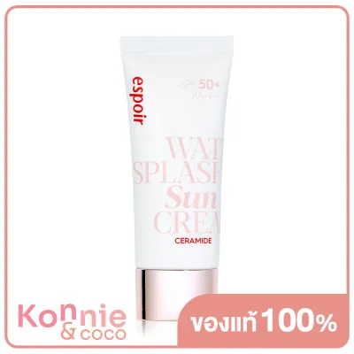 ESPOIR Water Splash Sun Cream Ceramide SPF50+ PA++++ 30ml ผลิตภัณฑ์กันแดดสำหรับผิวหน้า