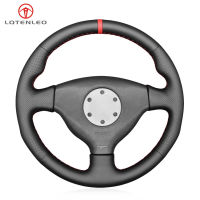 LQTENLEO Black PU Artificial Leather DIY Car Steering Wheel Cover For Mitsubishi Lancer Evolution EVO VI 6 1999-2000 V (5) 1998