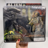 NECA รูปคนต่างด้าว VS Predator รูป Tru พิเศษรูปการกระทำคนต่างด้าวรูปแบบของเล่นร่วมที่สามารถเคลื่อนย้ายตุ๊กตาชั้นวางหนังสือเครื่องประดับ