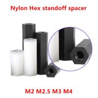 M2 M2.5 M3 M4 Hex Nylon Standoffs Black White Female Female Nylon Standoff Spacer PCB Column Nylon Plastic Spacing Screw Screws Nails  Screws Fastener