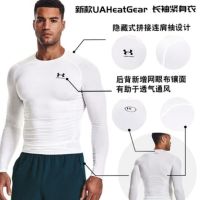 ต้นฉบับ Under Armor UA mens long-sleeved tights quick-drying sports training fitness compression clothing T-shirt 1361524