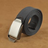 Best Unisex Tactical Belt Top quality 3.8 cm Wide Designer Brand Belt Canvas Belt Outdoor Alloy Automatic Buckle Men Belt Nos