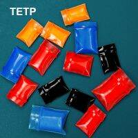 TETP 100Pcs Red/Black/Blue/Orange Thicken Ziplock Bags Button Coin Small Jewelry Retail Accessory Storage Packaging Plastic Bag