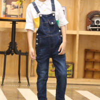 2021 Autumn Denim Overalls for Children Teenage Boys Jeans Jumpsuit Spring Pockets Girls Dungarees Bib Pants Cowboy Kids CLothes