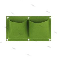 2 Pockets Wall Hanging Planting Gardening Flowers Plant Grow Pot Planter Vegetables Green Bags Home Decoration Tools 6TH