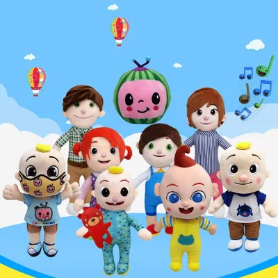 JJ Cocomelon ของเล่น Sonic ตุ๊กตา Plush Bedtime ร้องเพลงของเล่นเด็กสำหรับตุ๊กตาเด็กชายครอบครัวเด็กตุ๊กตาของขวัญอะนิเมะ Plushie