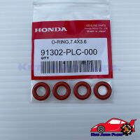 ซิลรองหัวฉีด 4 ตัว ชุด (สีส้ม)  แท้ (91302-PLC-000) ยี่ห้อ HONDA รุ่น JAZZ,CITY,CIVIC,ใช้ได้หลายรุ่น รถเก๋ง HONDA