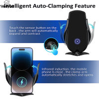 Studyset IN stock Wireless Car Charger Auto Clamping 15W Fast Charging Phone Holder Mount Compatible For IPhone 13 12 11