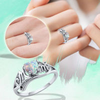 แพ็คแหวนขนาดเล็กแหวนแฟชั่นสตรีความรักของแม่แหวนรูปหัวใจแหวนเครื่องประดับลูกพีชของขวัญโอปอล