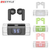 DSstyles หูฟังสเตอริโออินเอียร์หูฟังเอียบัดไร้สาย E90 SP28พร้อมเคสชาร์จจอแสดงผลกำลังไฟ LED หูฟังตัดเสียงรบกวนสำหรับโทรศัพท์มือถือคีย์บอร์ดเกมแล็ปท็อปแนวสปอร์ต