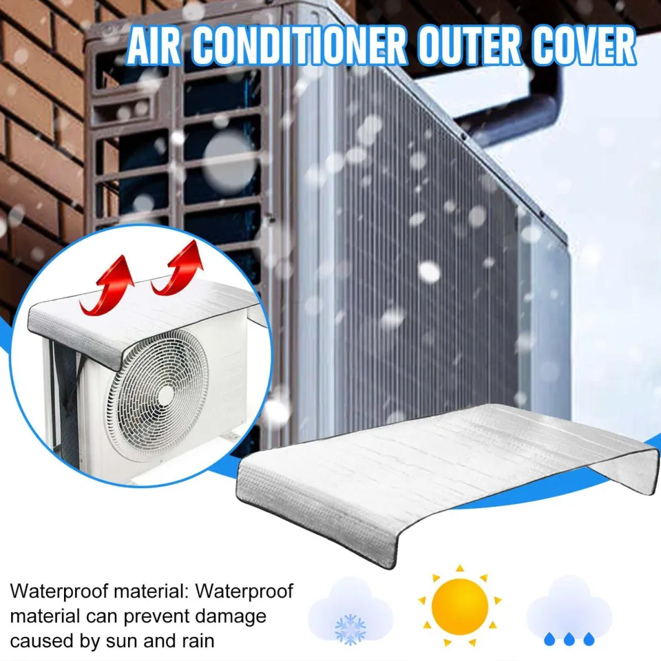 Air conditioner cover Heat shield Outdoor heat shield (outdoor unit)/ Save  electricity up to 25% Aluminum foil insulation film dust shield | Lazada PH