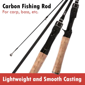 1.8m/1.98m 2PCS Carbon Baitcasting Fishing Rods - China