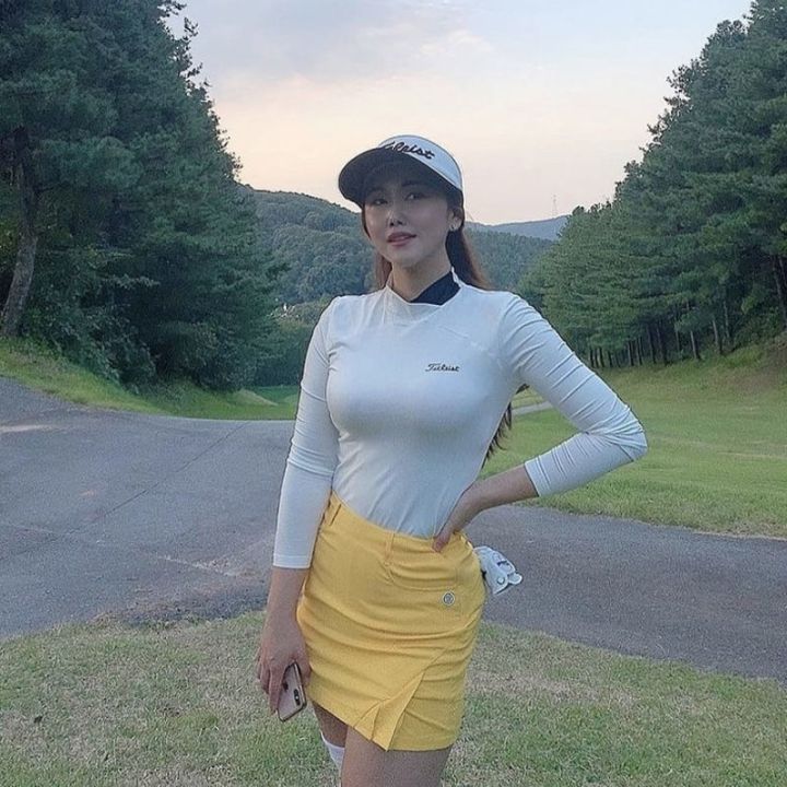 golf-titleist-เสื้อกอล์ฟของแท้ผู้หญิงแขนยาวกันแดดผ้าไหมน้ำแข็งกีฬากลางแจ้งระบายอากาศและเหงื่อฤดูใบไม้ผลิและฤดูร้อน