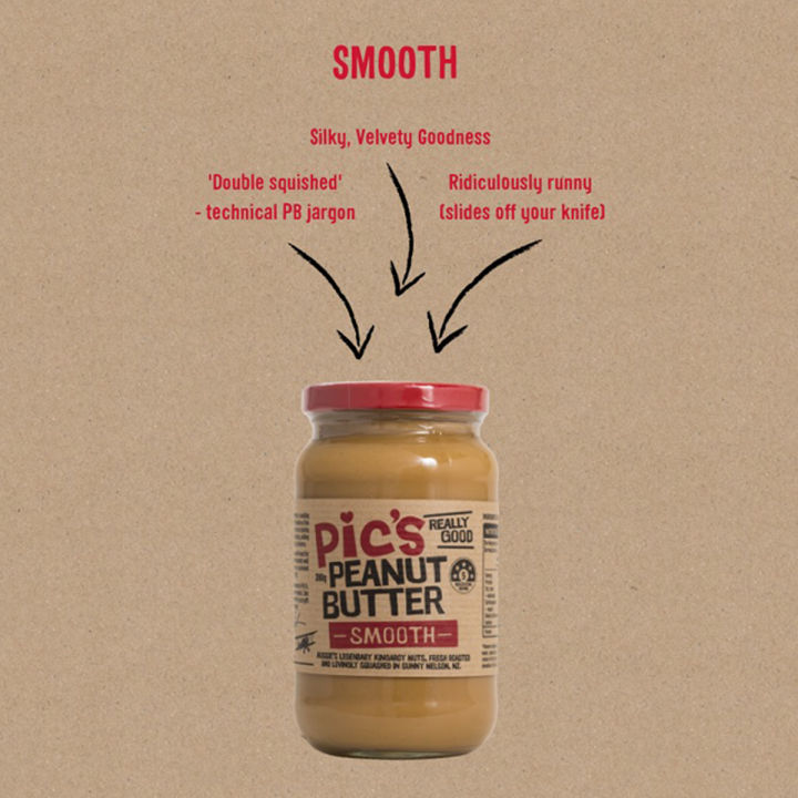 pic-s-peanut-butter-smooth-380g-พิคส์-พีนัท-บัตเตอร์-สมูท-เนยถั่ว-ชนิดละเอียด-ขายดีที่สุดจากนิวซีแลนด์-นำเข้าจากนิวซีแลนด์