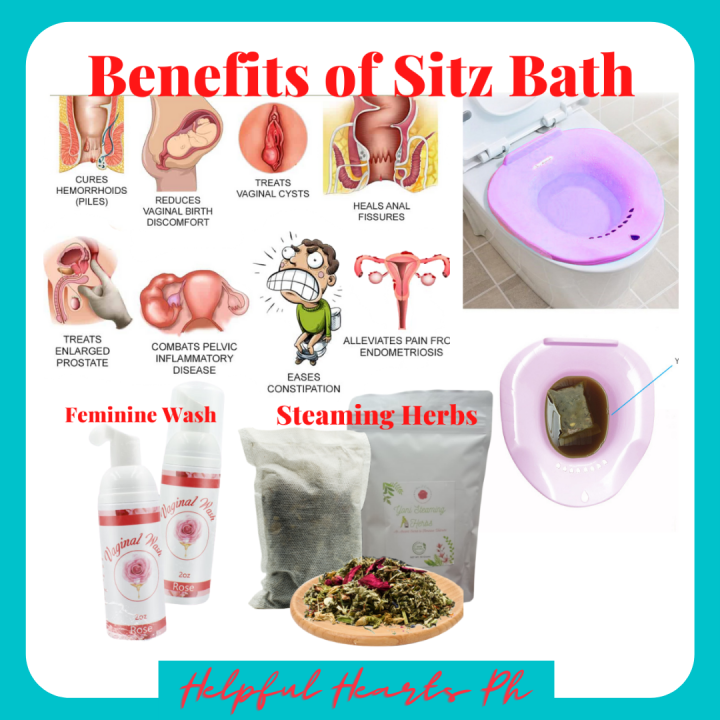 COMBO Sitz Bath + Steaming Herbs + Feminine Wash Sitz Bath For