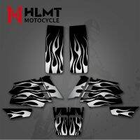 HLMT New Style Red Fire DECALS STICKERS Graphics Kits for Yamaha YFZ350 BANSHEE 350 ATV 1987-2005