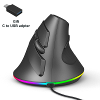 (ในสต็อก) สายแนวตั้ง Backlit เมาส์มาโครโปรแกรม RGB เหมาะกับการทำงานเล่นเกม Mause 3200จุดต่อนิ้ว USB O Ptical ข้อมือหนูสำหรับพีซีคอมพิวเตอร์แล็ปท็อป **