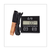 Digital Gasoline Engine Tachometer Digital Inductive Contact Tachometer Resettable Accessory Part for Chain Saw Engine Lawnmower