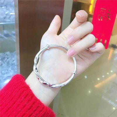 S999 web celebrity fine student individuality sterling bracelet solid girlfriend girlfriends a gift