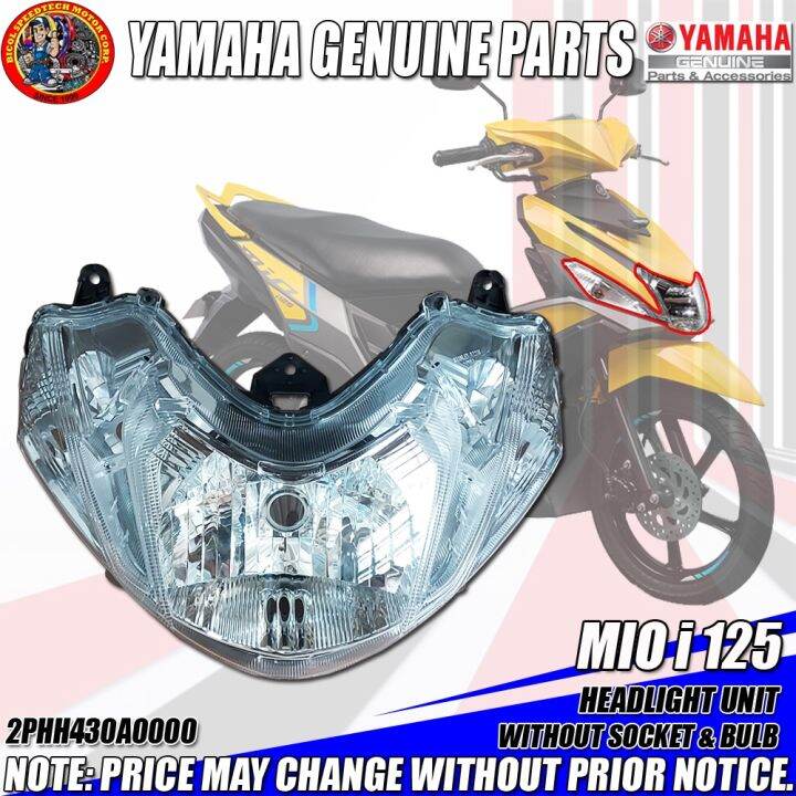 motorcycle lights MIO i 125 HEADLIGHT UNIT WITHOUT SOCKET BULB GENUINE