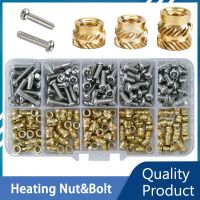 M1.4 M1.6 M2 M2.5 M3 M4 M5 M6 Brass Heat Set Thread Insert Nut and 304 Stainless Steel Screw Hot Melt Nut Bolt Assortment Kit Nails  Screws Fasteners