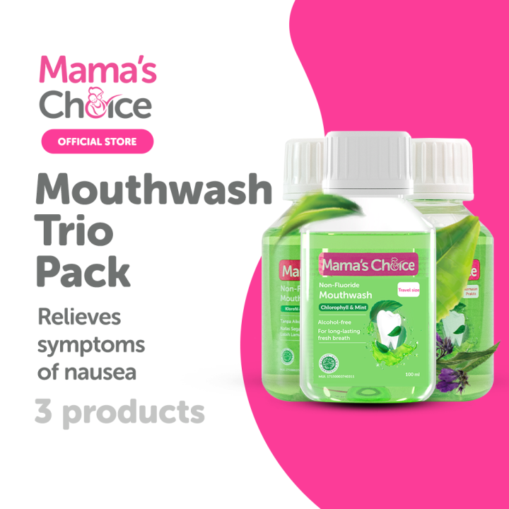 Mama's Choice Mouthwash (Trio Pack) Mouthwash for Oral Health for