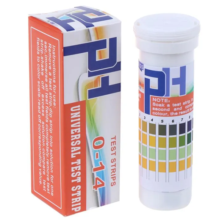 Qcici 150 Strips Bottled PH Test Strip Full Range 014 pH Acidic