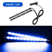 Led Bar Car Interior Backlight Ambient Mood Foot Light with Cigarette Lighter Decorative Atmosphere Lamp Auto Accessories 12v Bulbs  LEDs HIDs