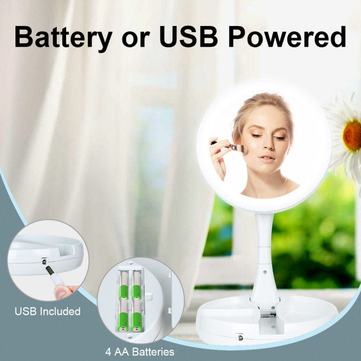 foldable-round-make-up-mirror-with-led-light-1x-10x-magnifing-beauty-mirror-portable-fold-double-sided-mirror-with180-rotation