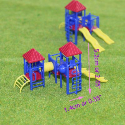 2 sets Model Train Railway Playground Equipment N Scale 1:160 HO TT Scale 1:100